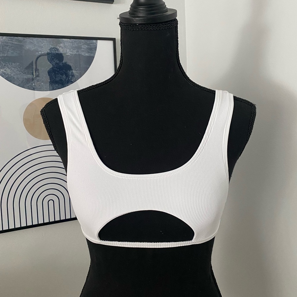 NWT- white swim top